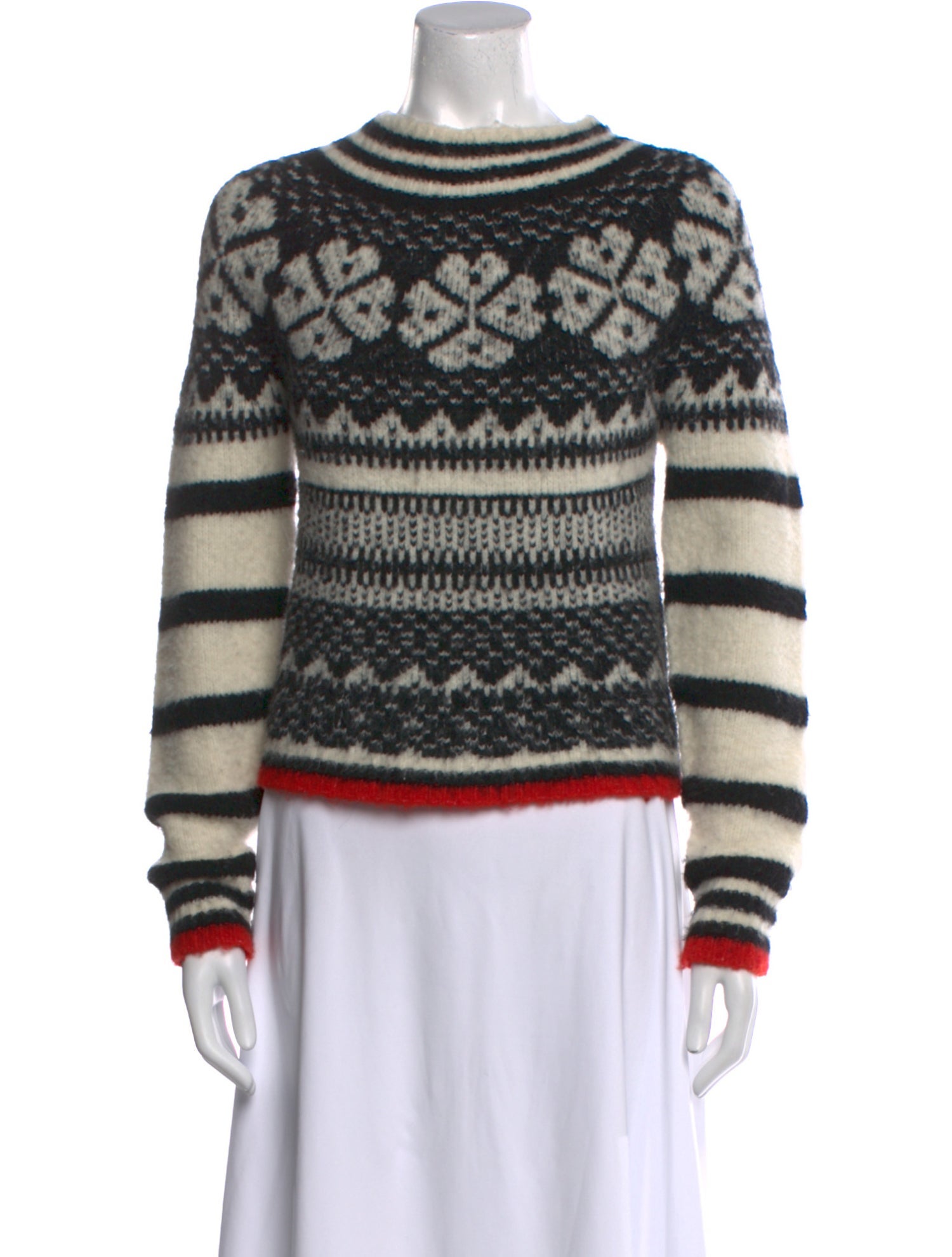 See by Chloé Striped Crew Neck Sweater
