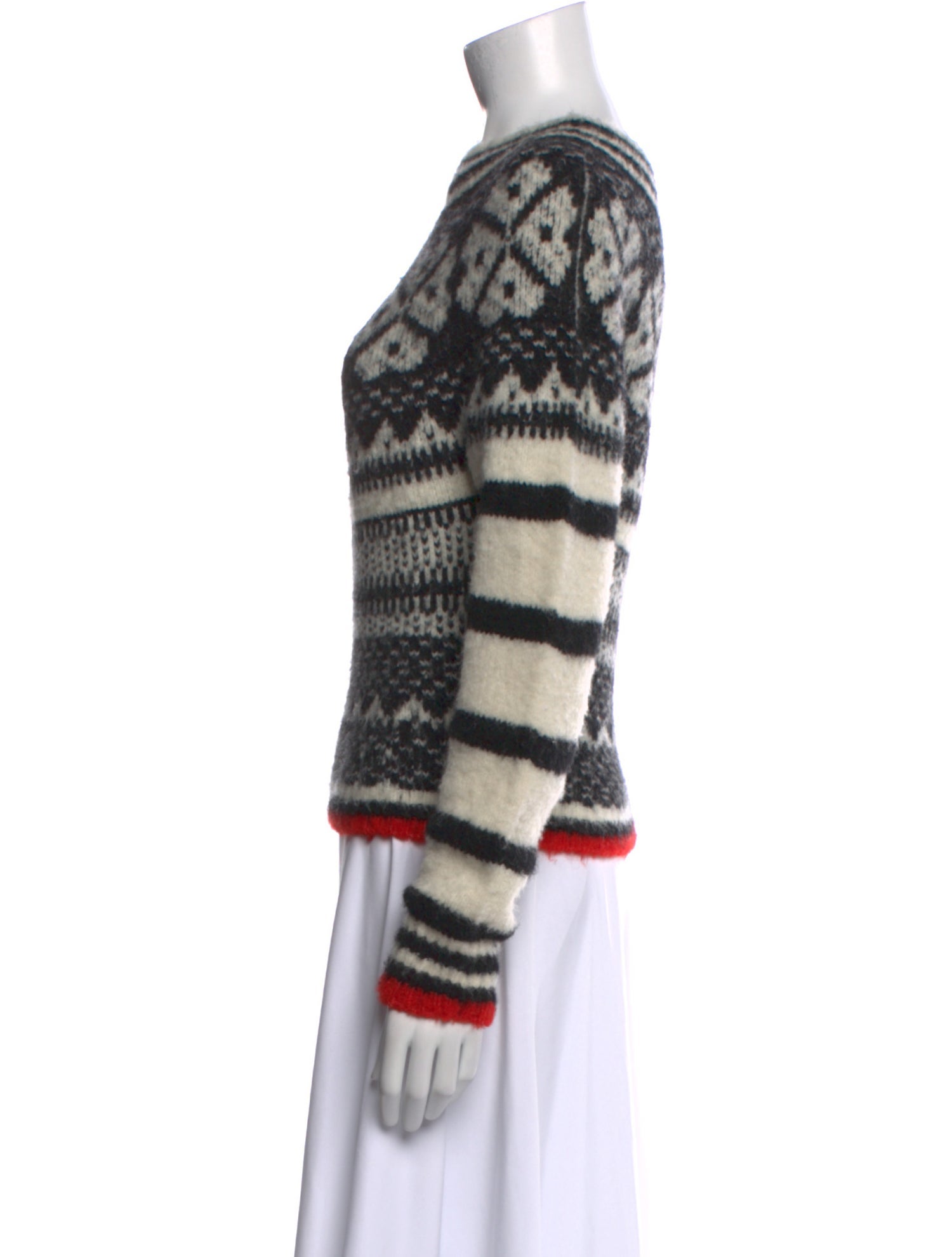 See by Chloé Striped Crew Neck Sweater