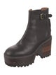 See by Chloé Leather Grosgrain Trim Boots
