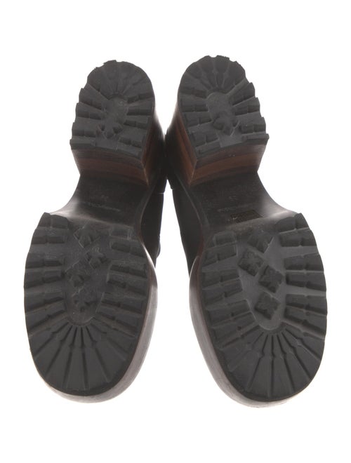 See by Chloé Leather Grosgrain Trim Boots