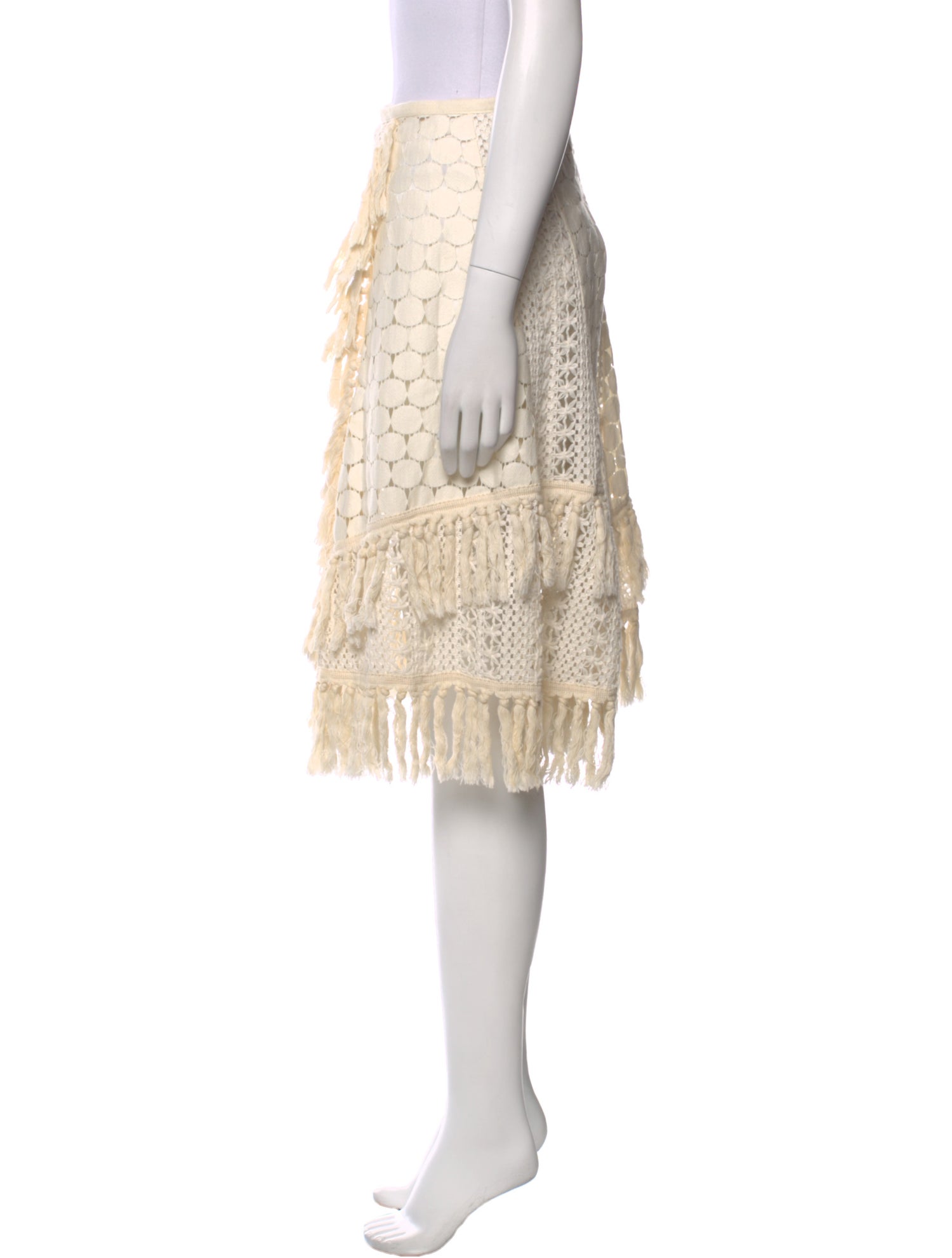 See by Chloé Lace Pattern Knee-Length Skirt