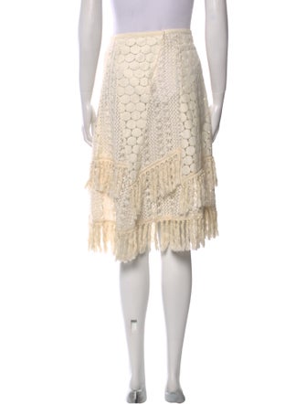 See by Chloé Lace Pattern Knee-Length Skirt