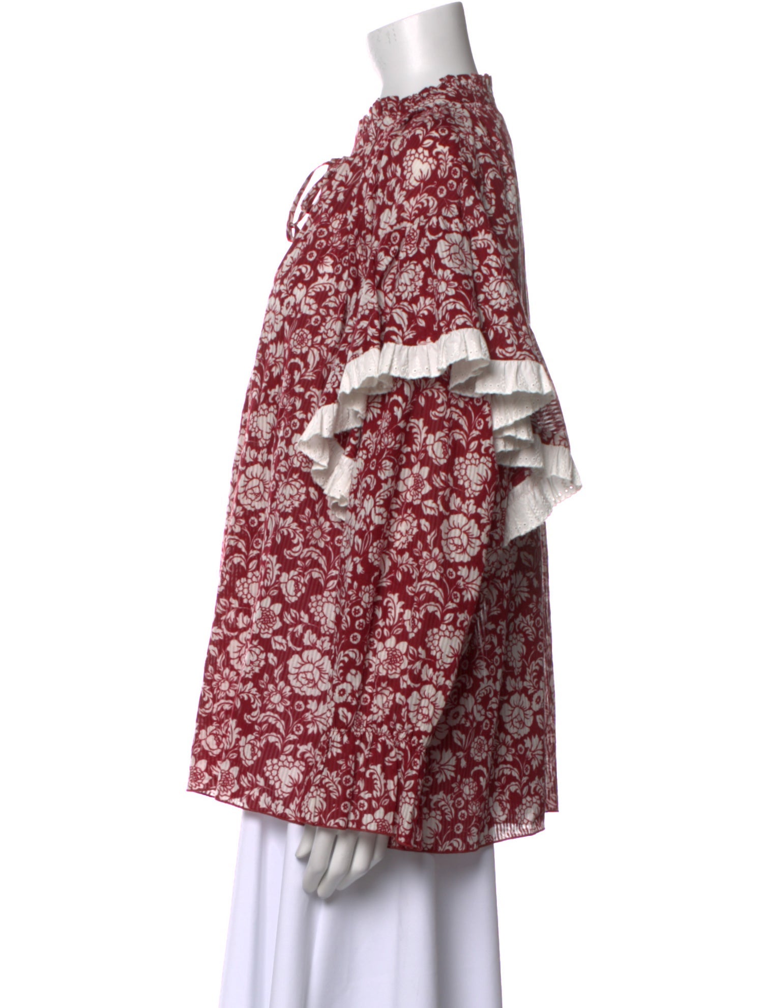 See by Chloé Floral Print V-Neck Blouse