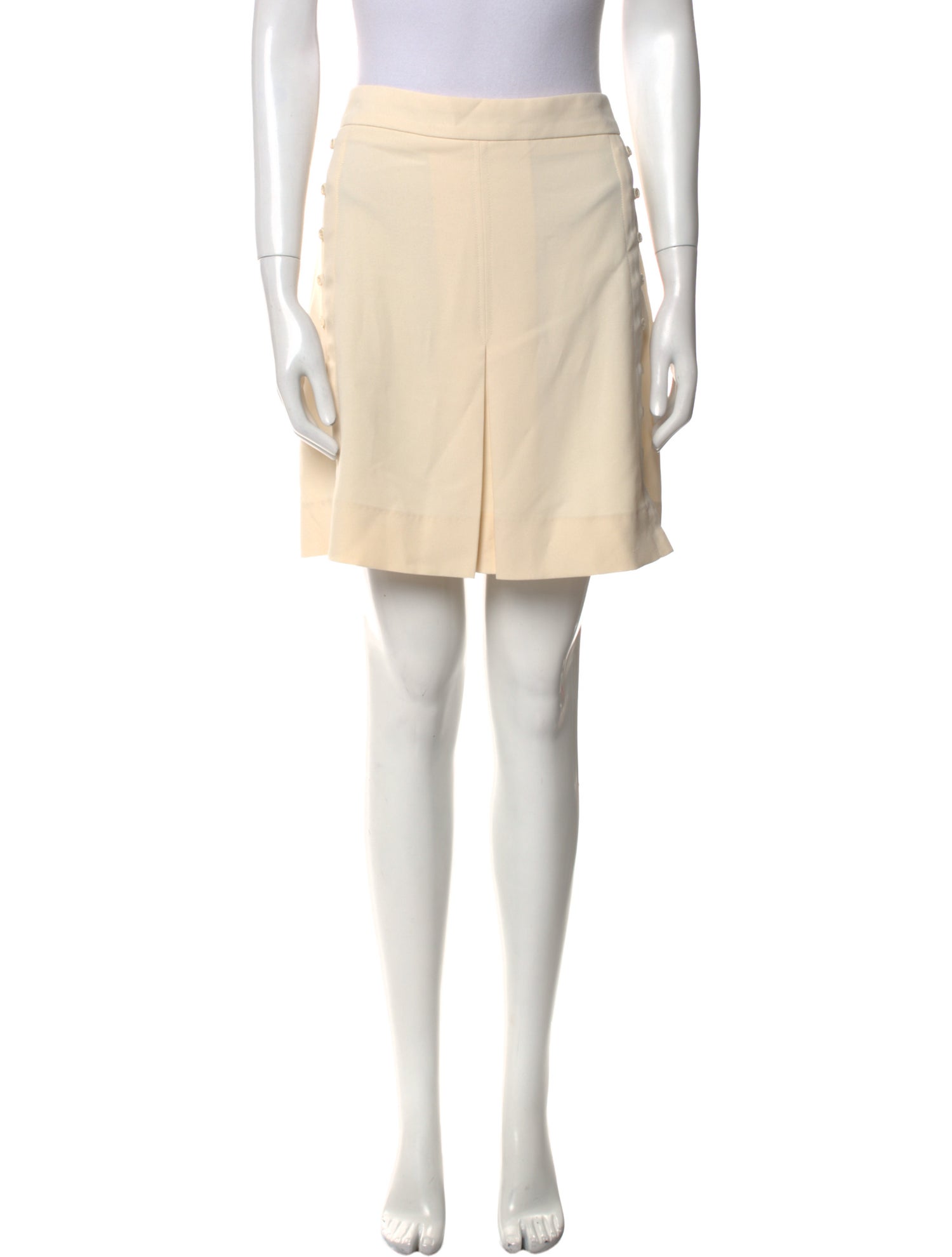 See by Chloé Leather Trim Embellishment Mini Skirt