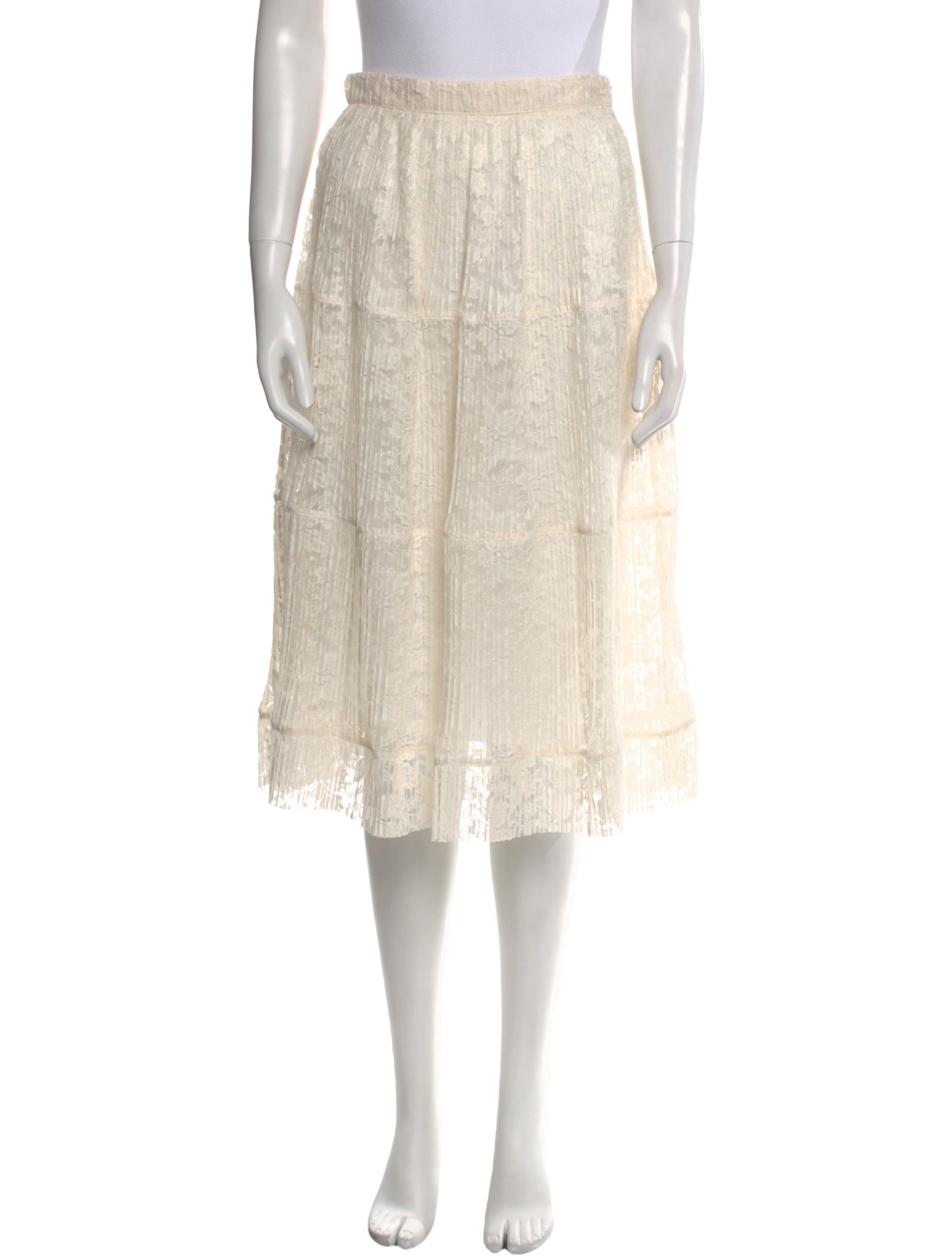 See by Chloé Lace Pattern Knee-Length Skirt