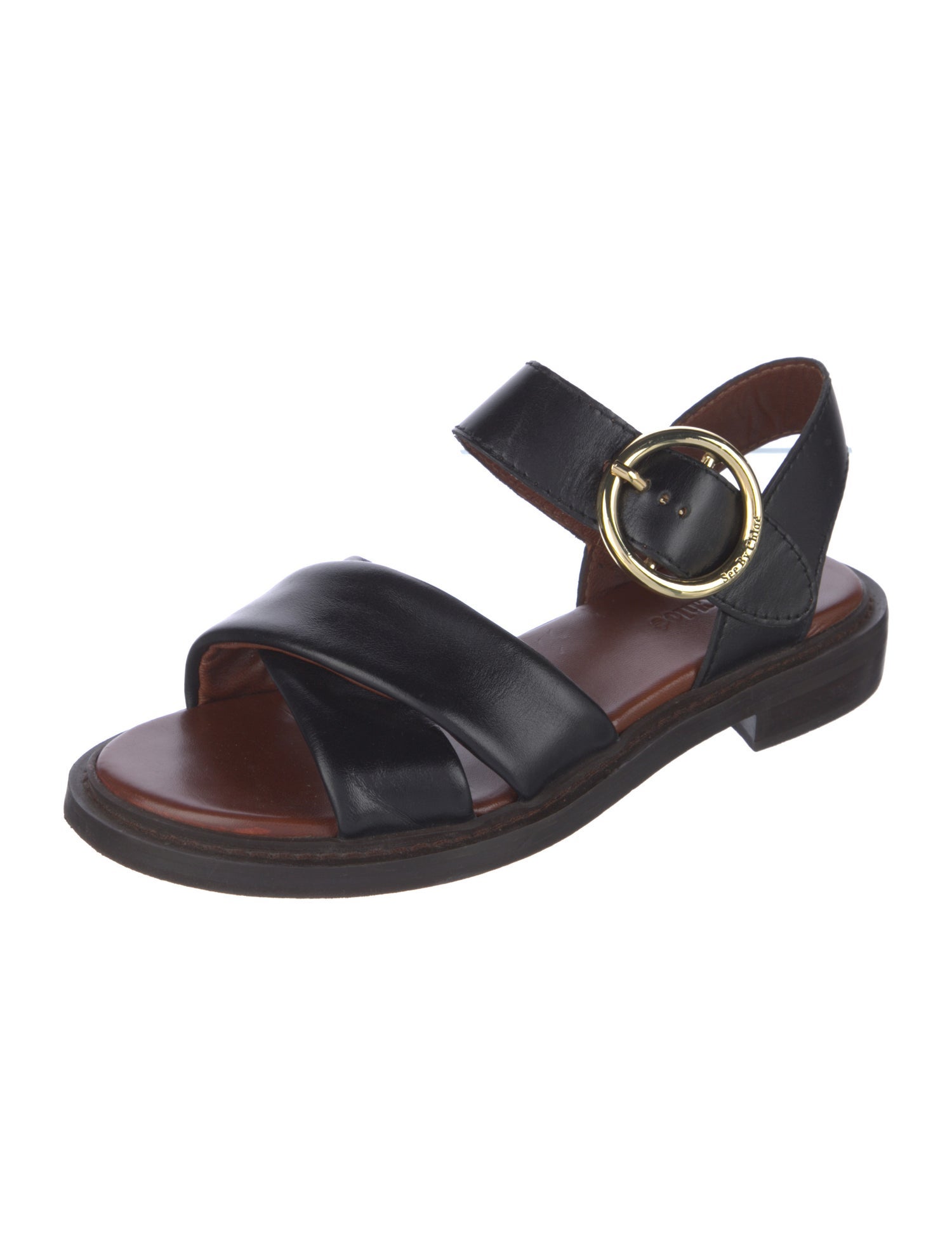 See by Chloé Leather Slingback Sandals
