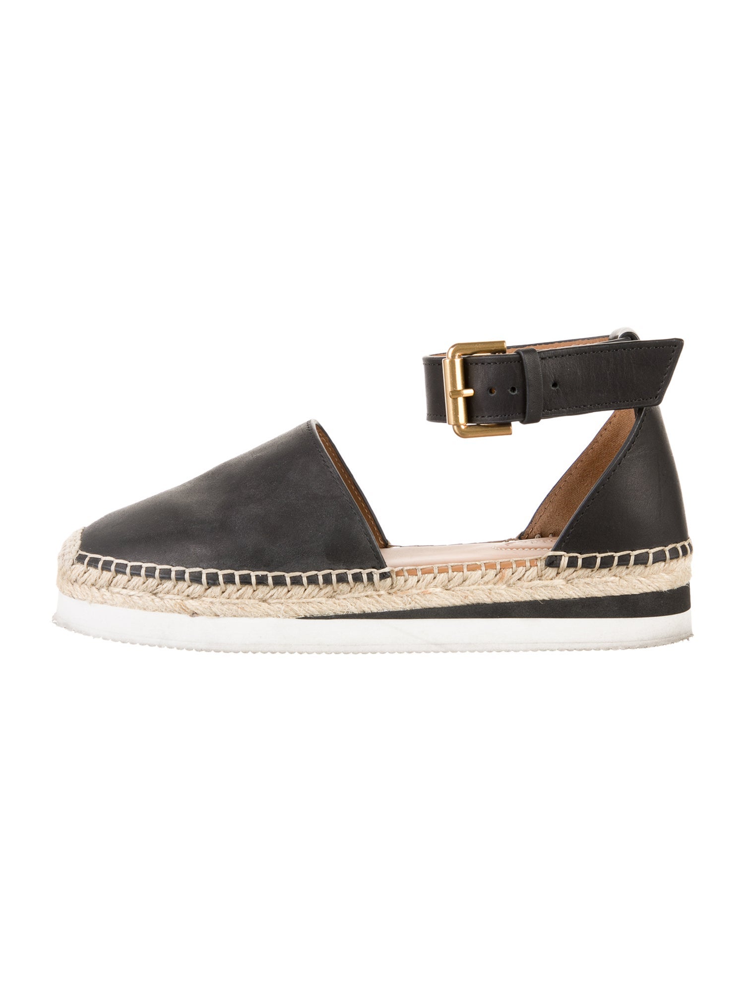 See by Chloé Leather Braided Accents Espadrilles