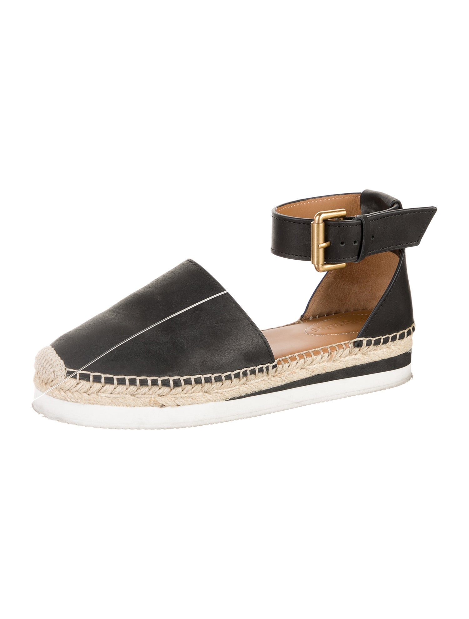 See by Chloé Leather Braided Accents Espadrilles