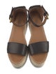 See by Chloé Leather Whipstitch Trim Espadrilles