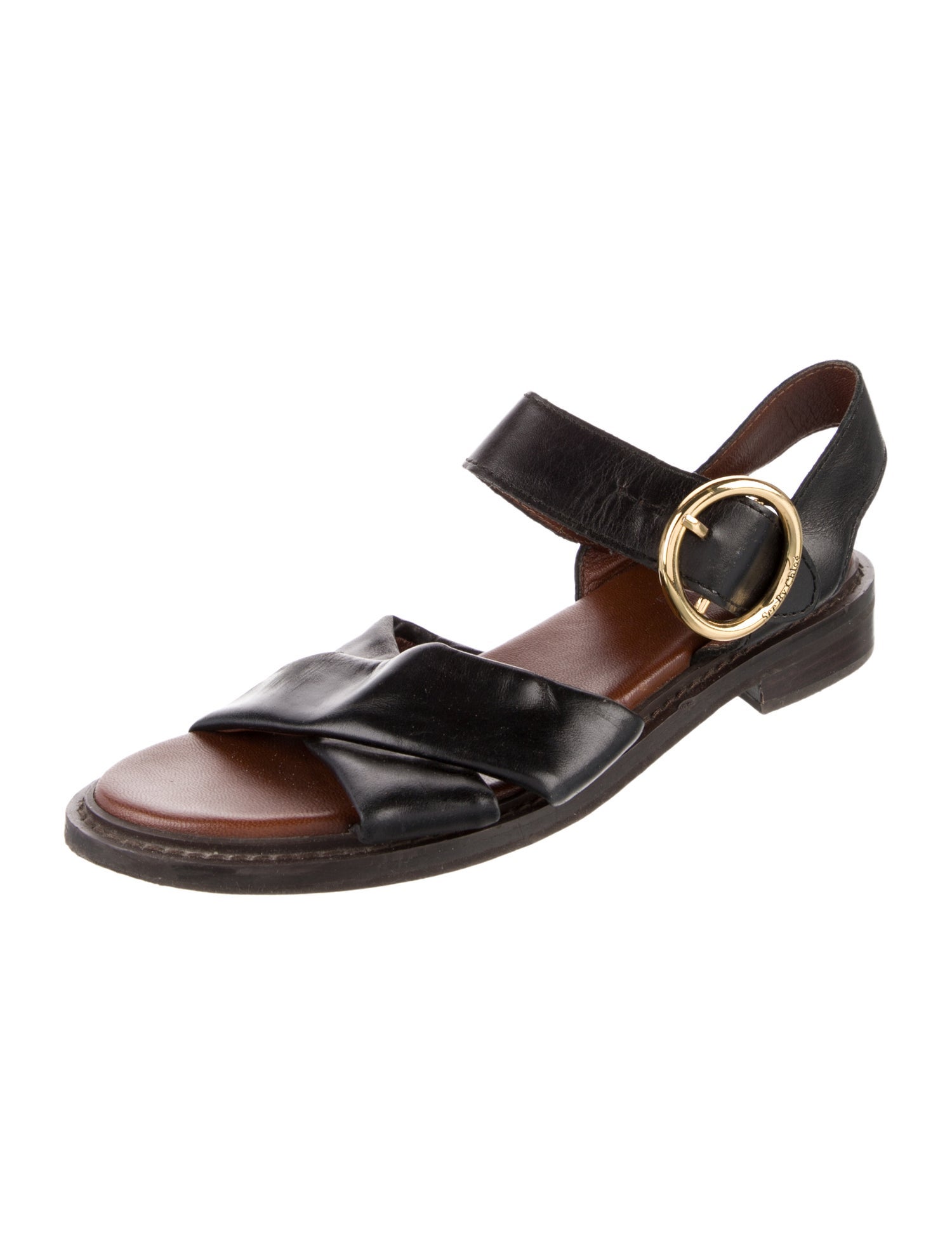 See by Chloé Leather Slingback Sandals