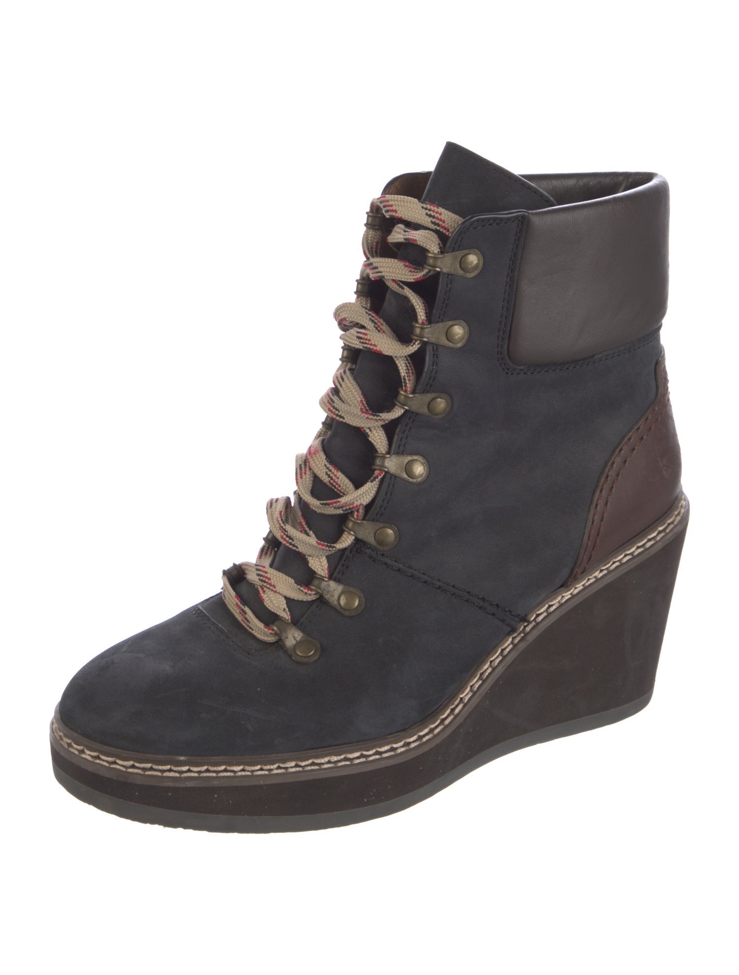 See by Chloé Suede Lace-Up Boots