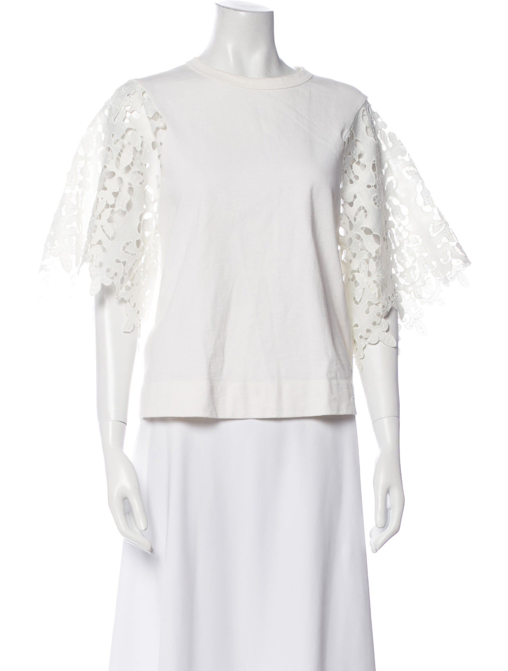 See by Chloé Bateau Neckline Three-Quarter Sleeve Top