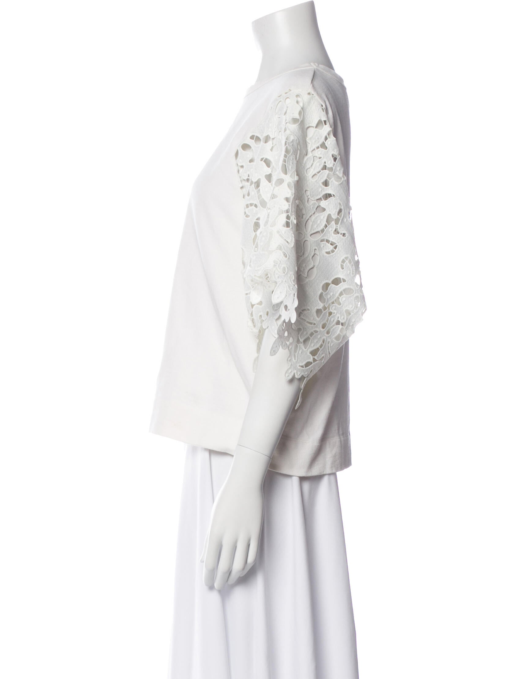 See by Chloé Bateau Neckline Three-Quarter Sleeve Top