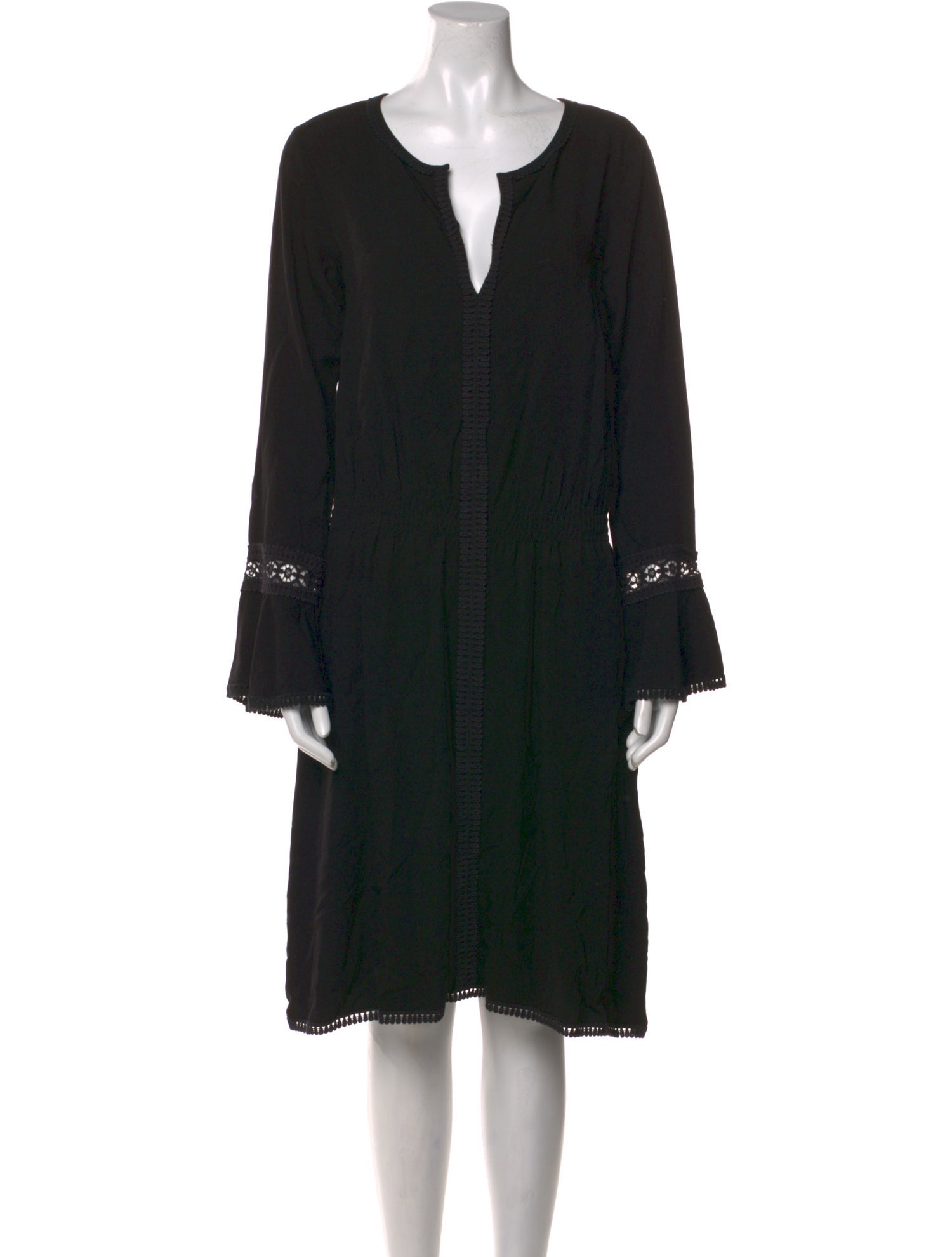 See by Chloé V-Neck Midi Length Dress