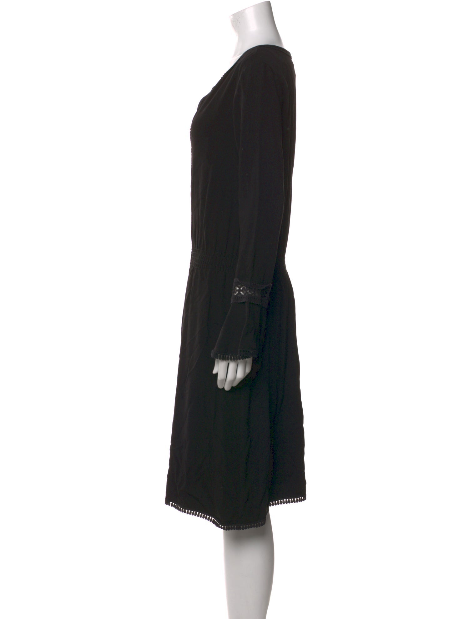 See by Chloé V-Neck Midi Length Dress