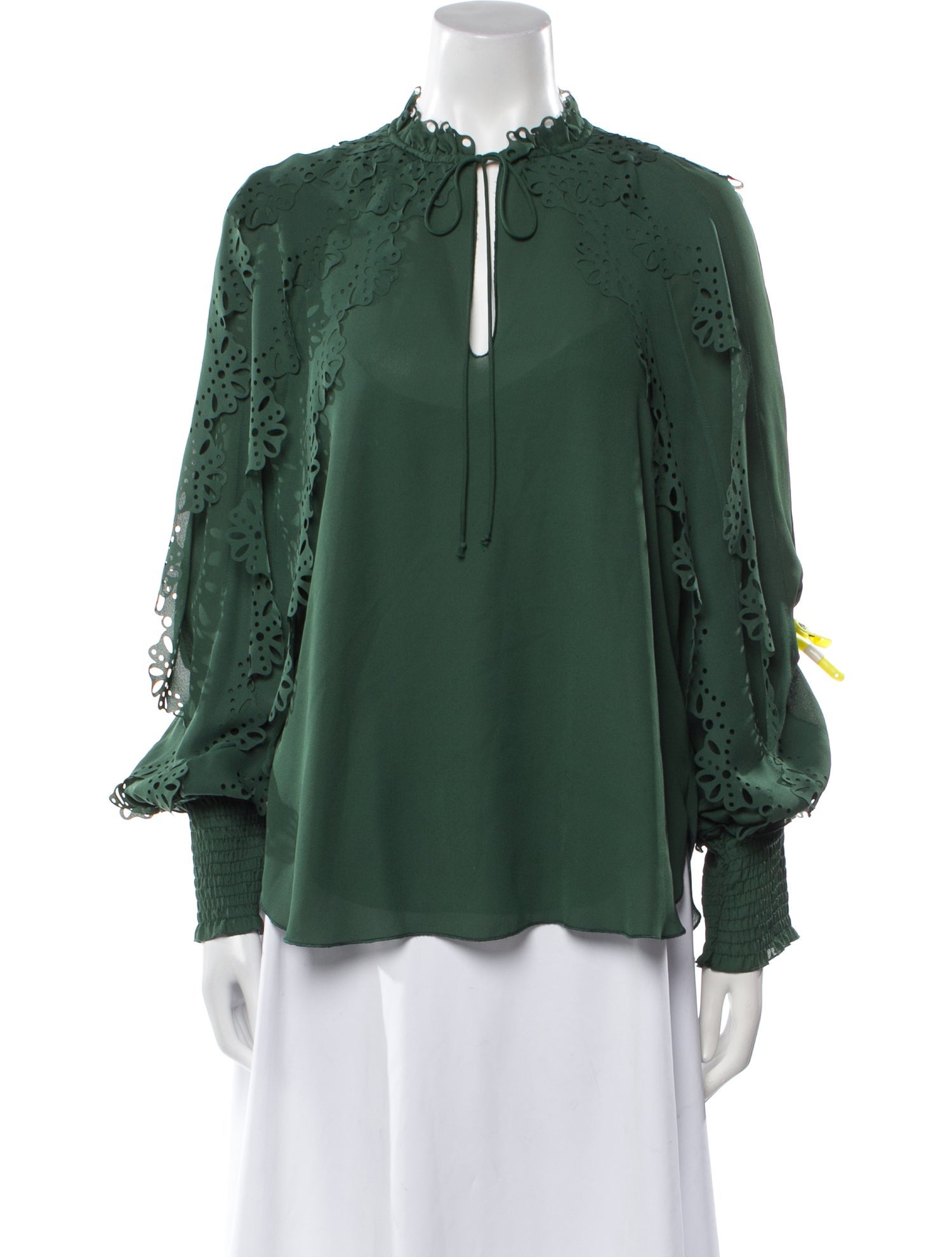 See by Chloé Tie Neck Long Sleeve Blouse