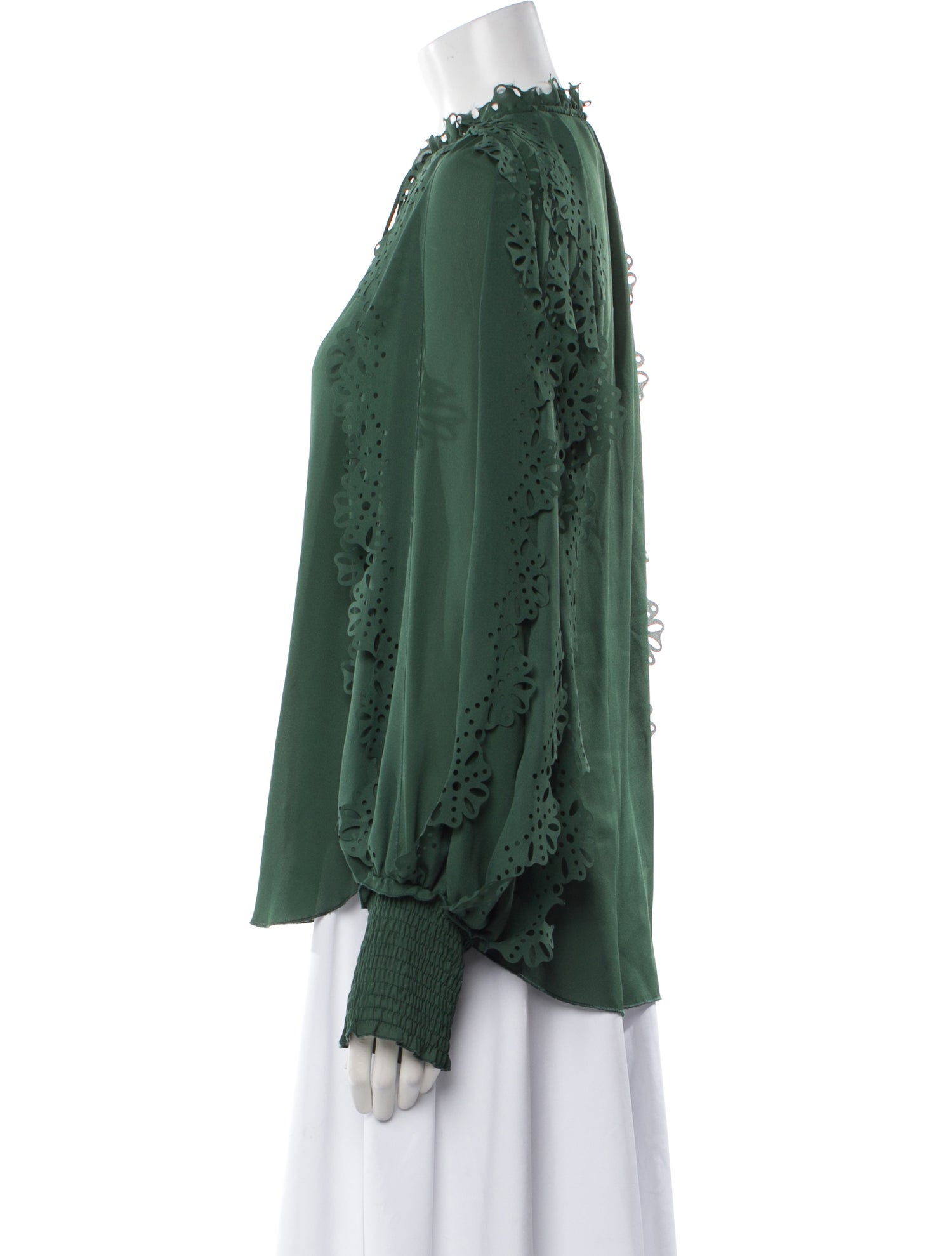 See by Chloé Tie Neck Long Sleeve Blouse