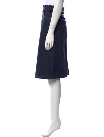 See by Chloé Fringe Trim Accent Knee-Length Skirt