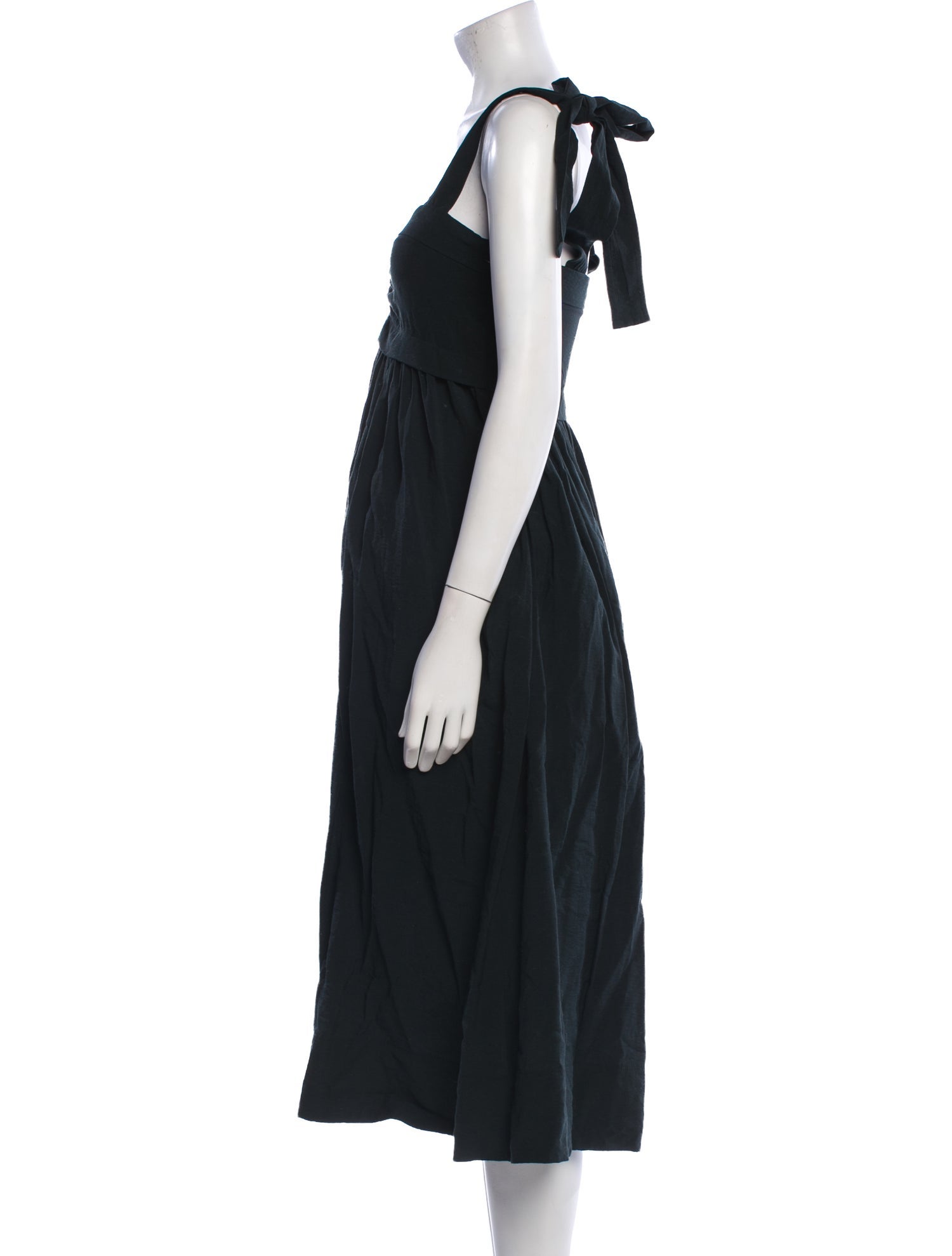 See by Chloé Square Neckline Midi Length Dress