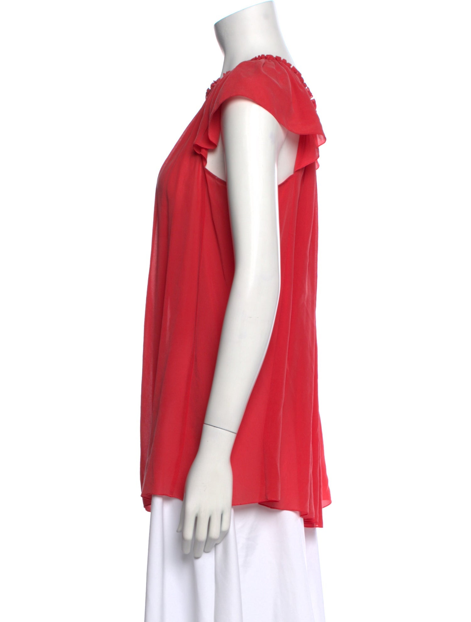 See by Chloé Silk Scoop Neck Blouse