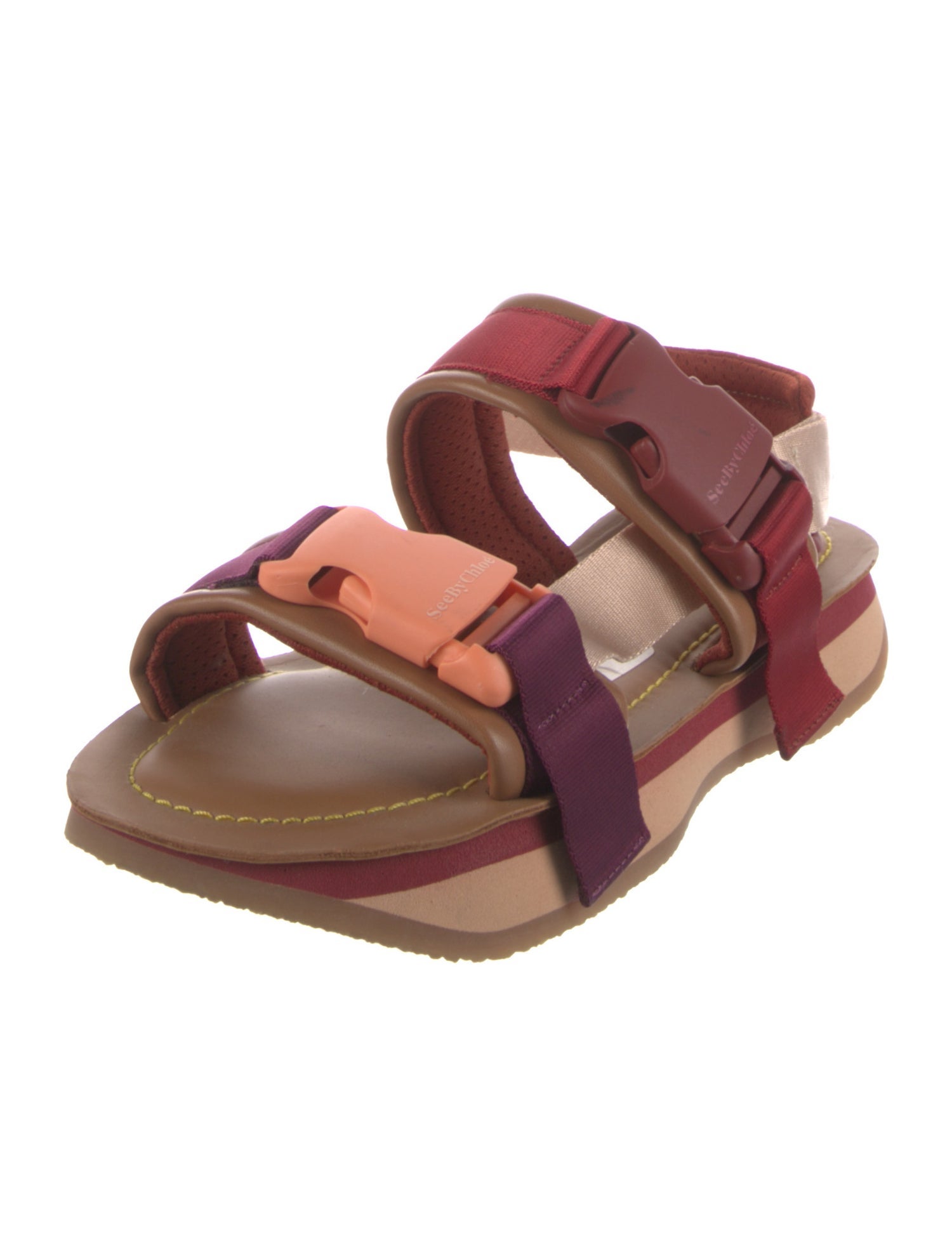 See by Chloé Leather Slingback Sandals