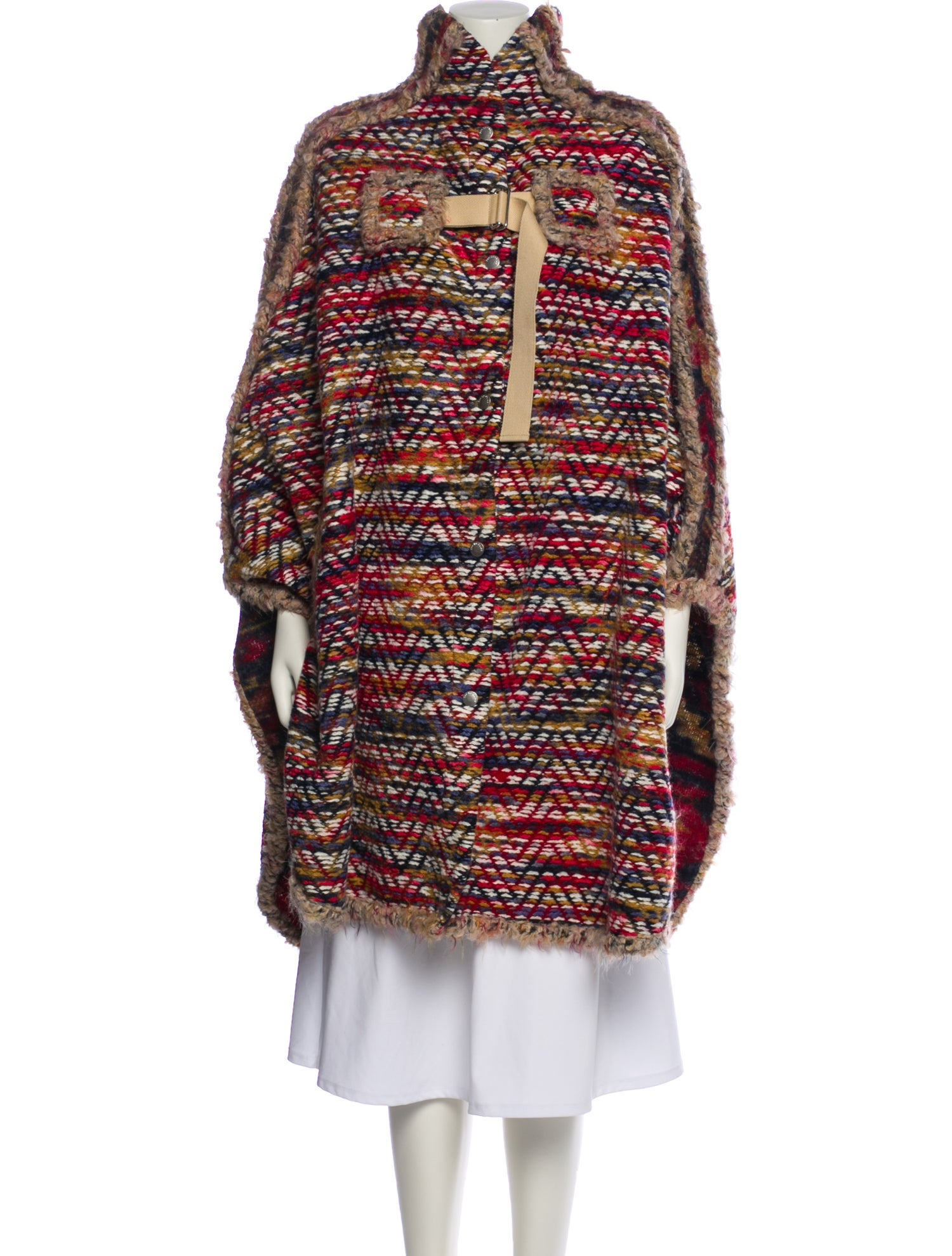 See by Chloé Virgin Wool Striped Coat w/ Tags