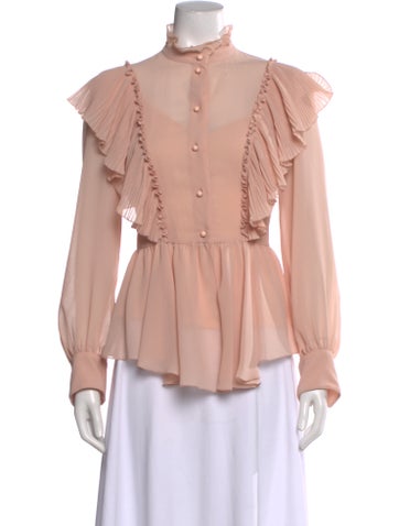 Pre-owned See By Chloé Long Sleeve Blouse In Pink