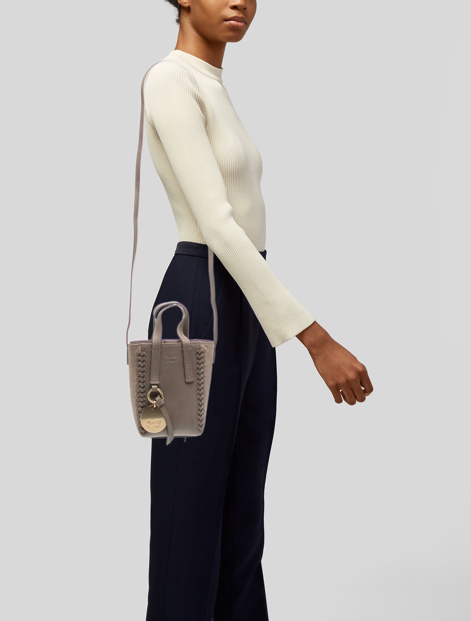 See by Chloé Leather Bucket Bag