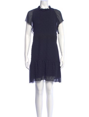 Pre-owned See By Chloé Floral Print Mini Dress In Neutral