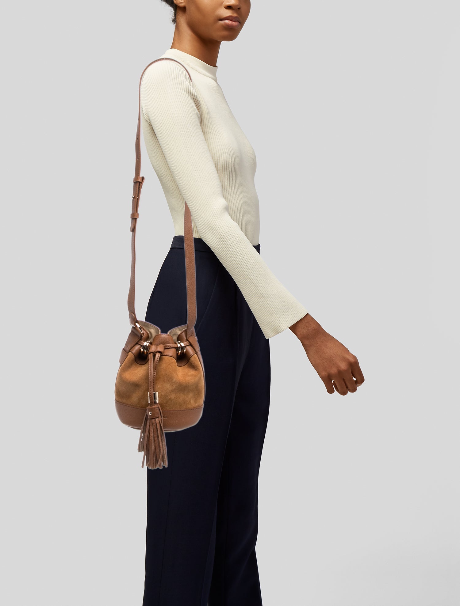 See by Chloé Leather Bucket Bag