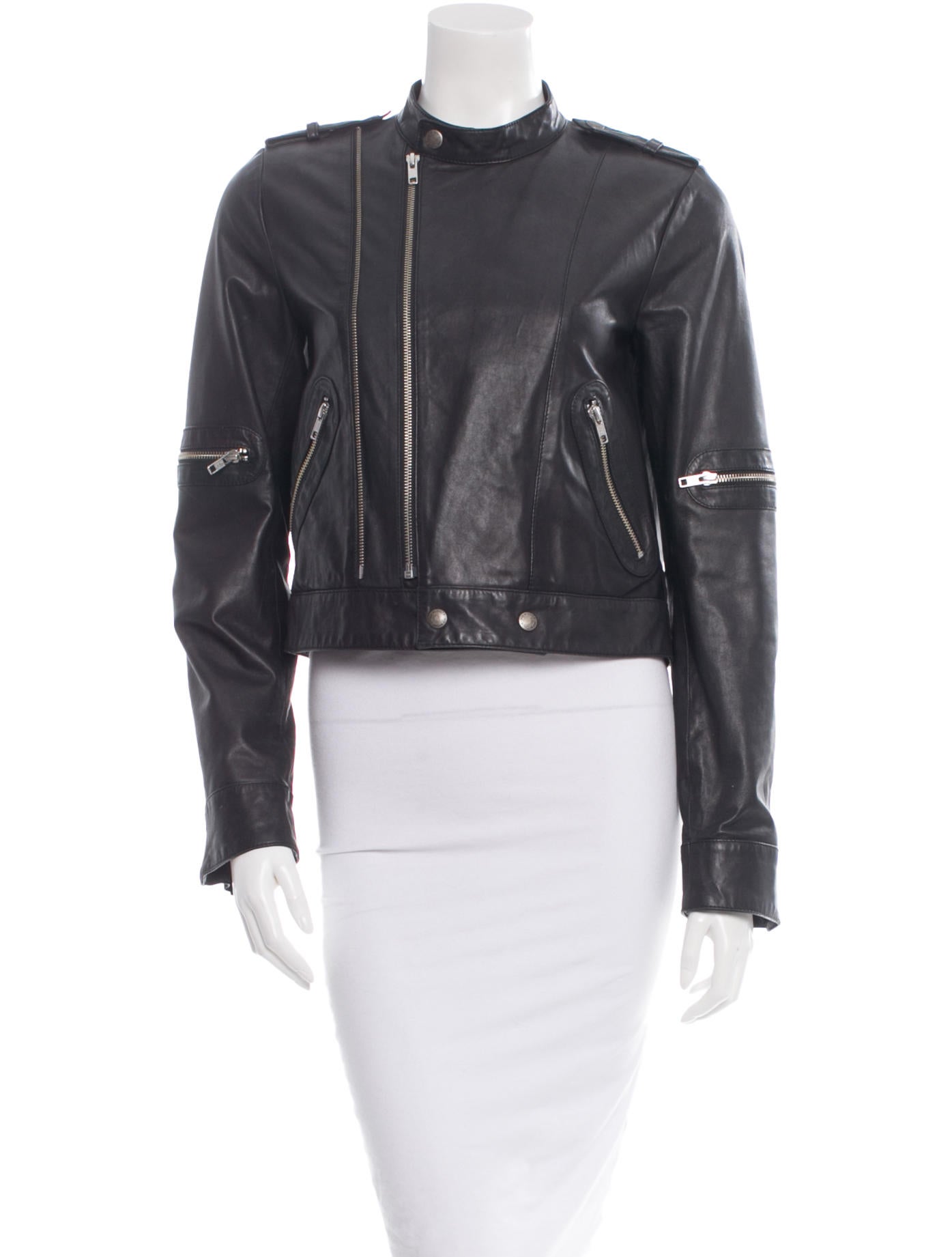 See By Chloé Leather Moto Jacket Clothing Wse23378 The Realreal Leather Moto Jacket