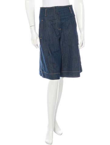 See by Chloé Denim Gaucho Shorts