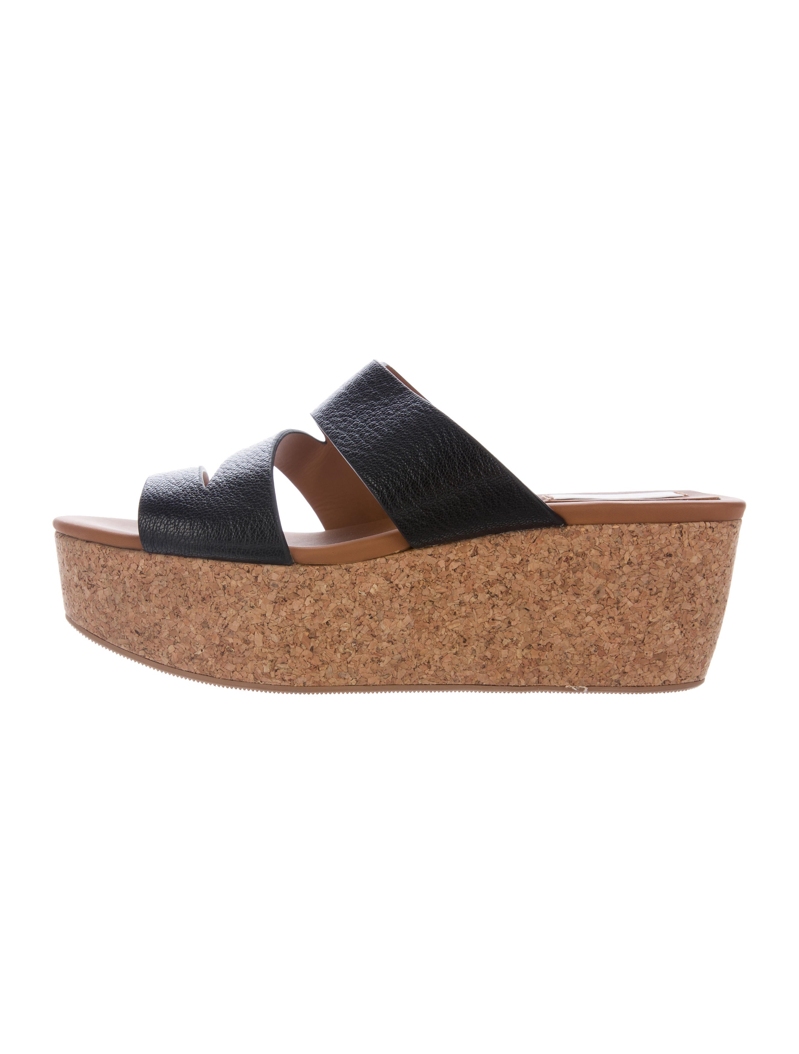 See by ChloÃ© Leather Flatform Slide Sandals - Shoes - WSE29384 | The RealReal