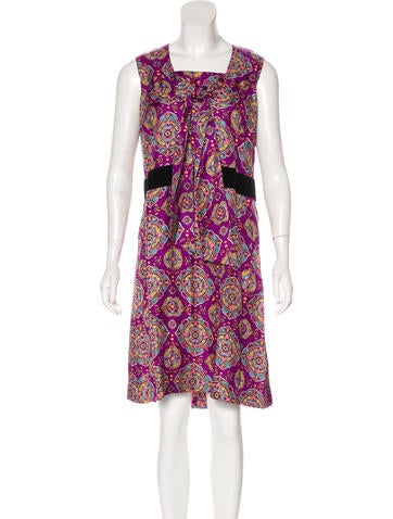 SEE By Chloe Size 2 Cream Lace Cotton / Nylon Elastic Waistband A-Line Dress main image 1