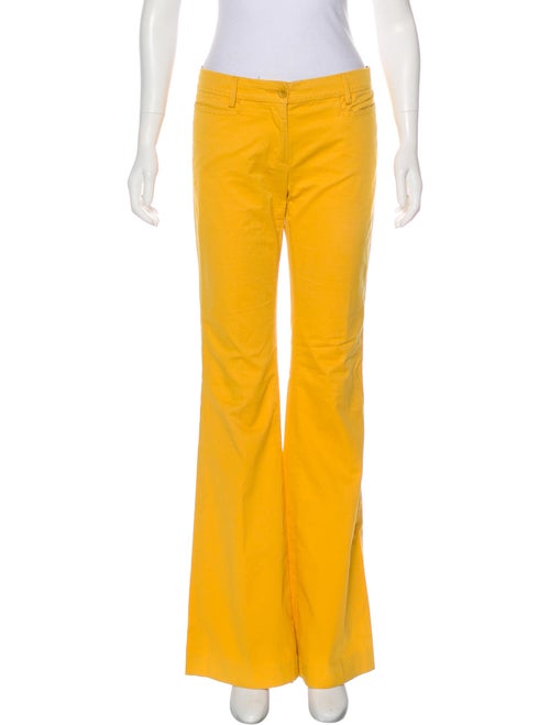 See by Chloé Mid-Rise Flared Pants Yellow