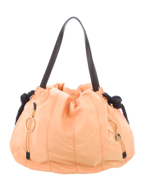 See by Chloé Nylon Knot Shoulder Bag Yellow