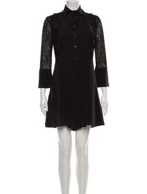 See by Chloé Silk Romper Black