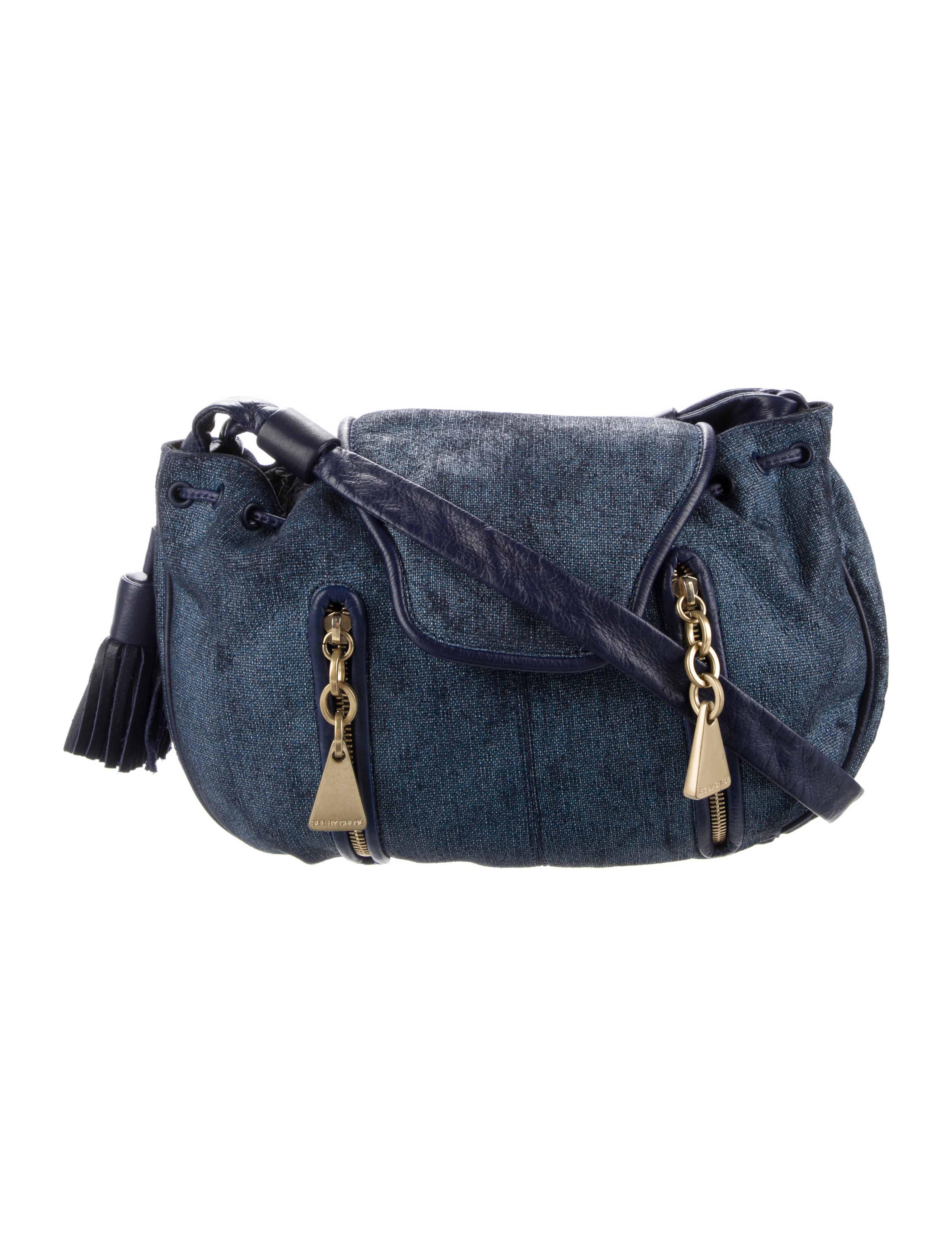 See by Chloé Denim Leather Trim Crossbody Bag