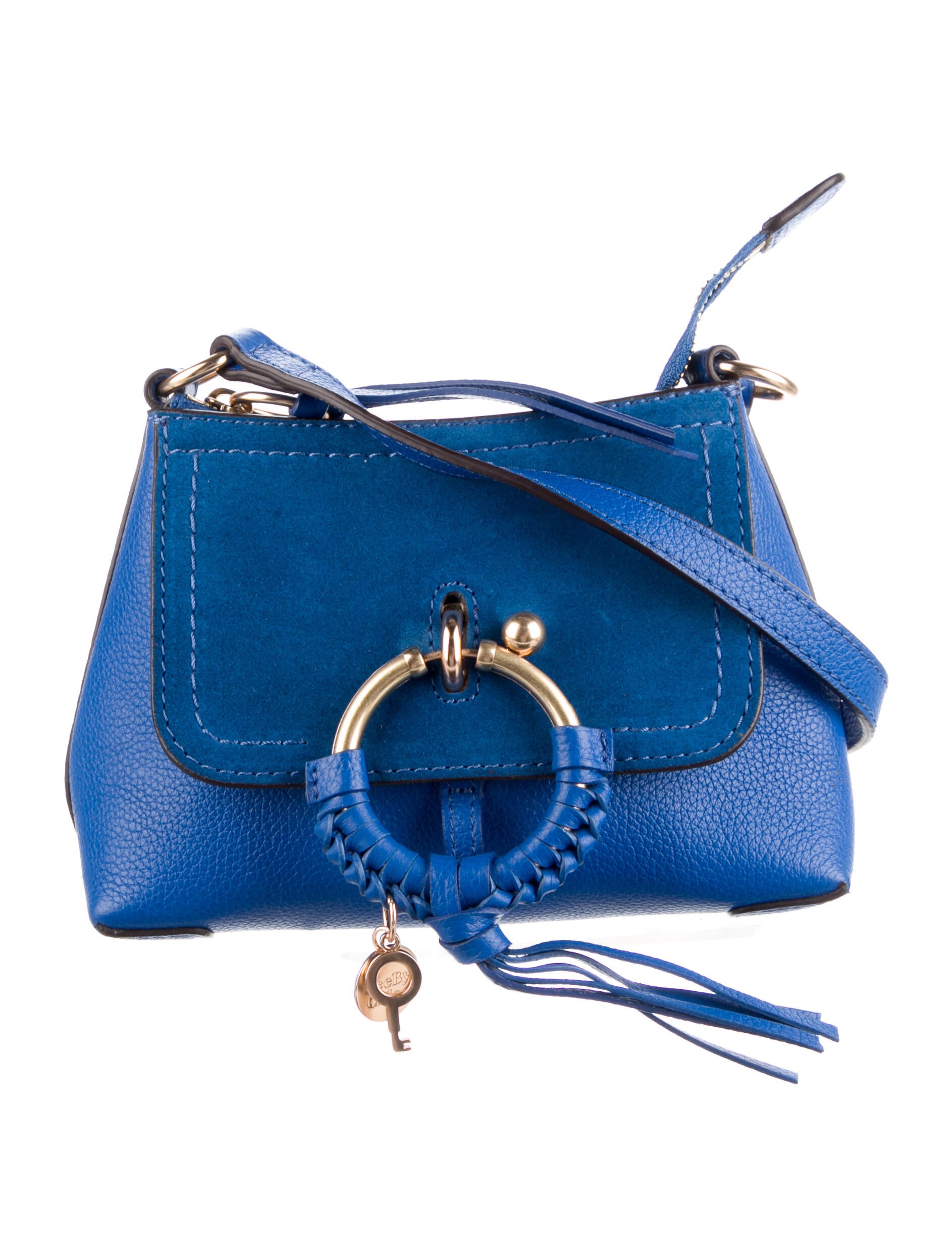See by Chloé Joan Leather Crossbody Bag Blue Crossbody Bags, Handbags