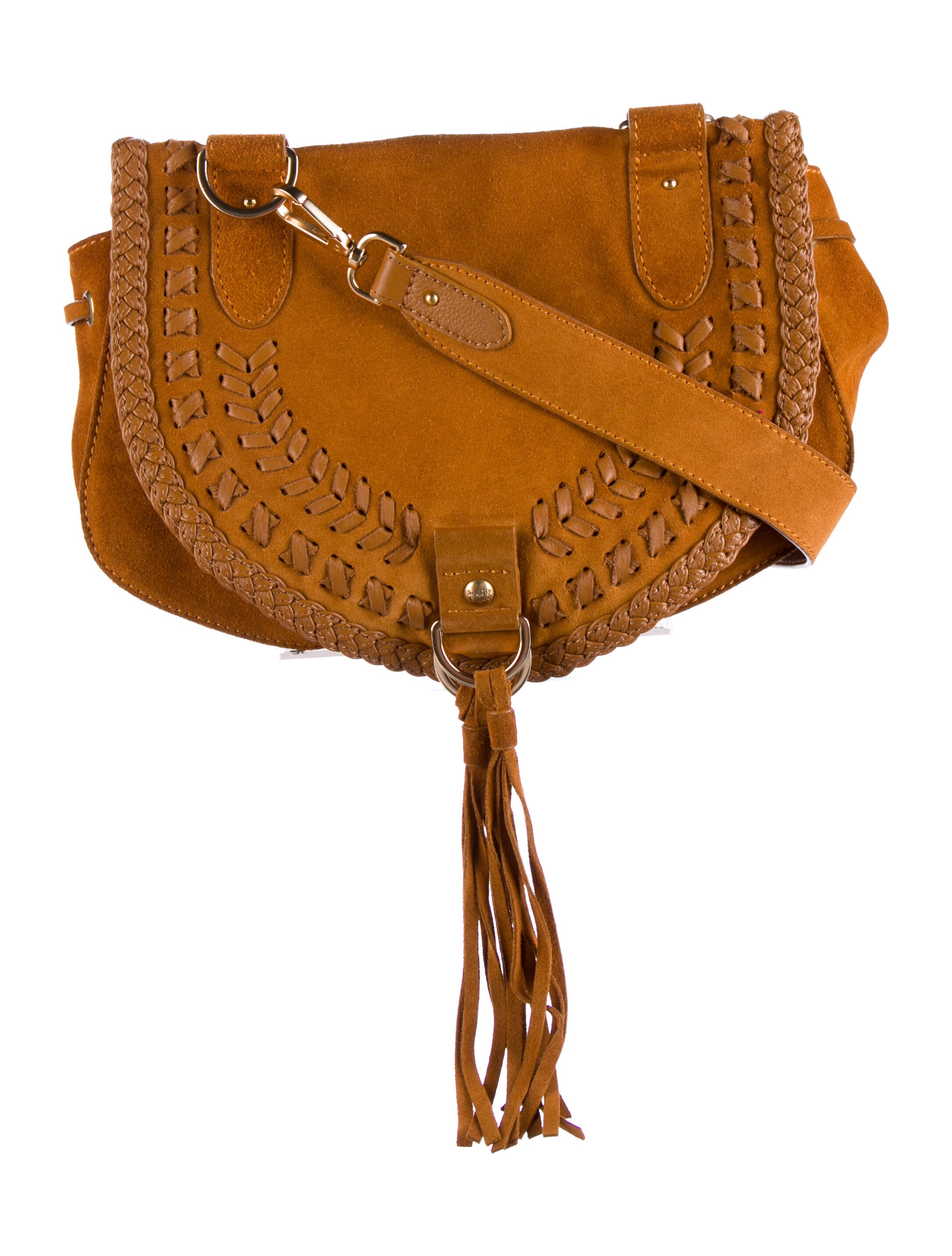 See by Chloé Suede Saddle Crossbody Bag Neutrals Crossbody Bags