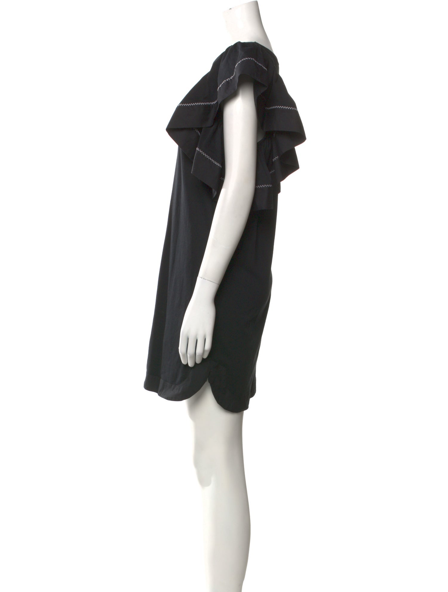 See by Chloé Bateau Neckline Mini Dress