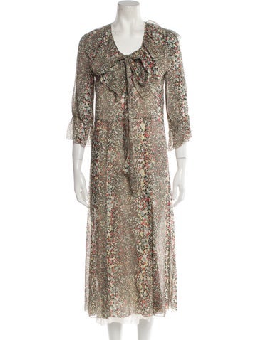 See by Chloé Dresses Floral Print Long Dress Us4, Fr36 | S