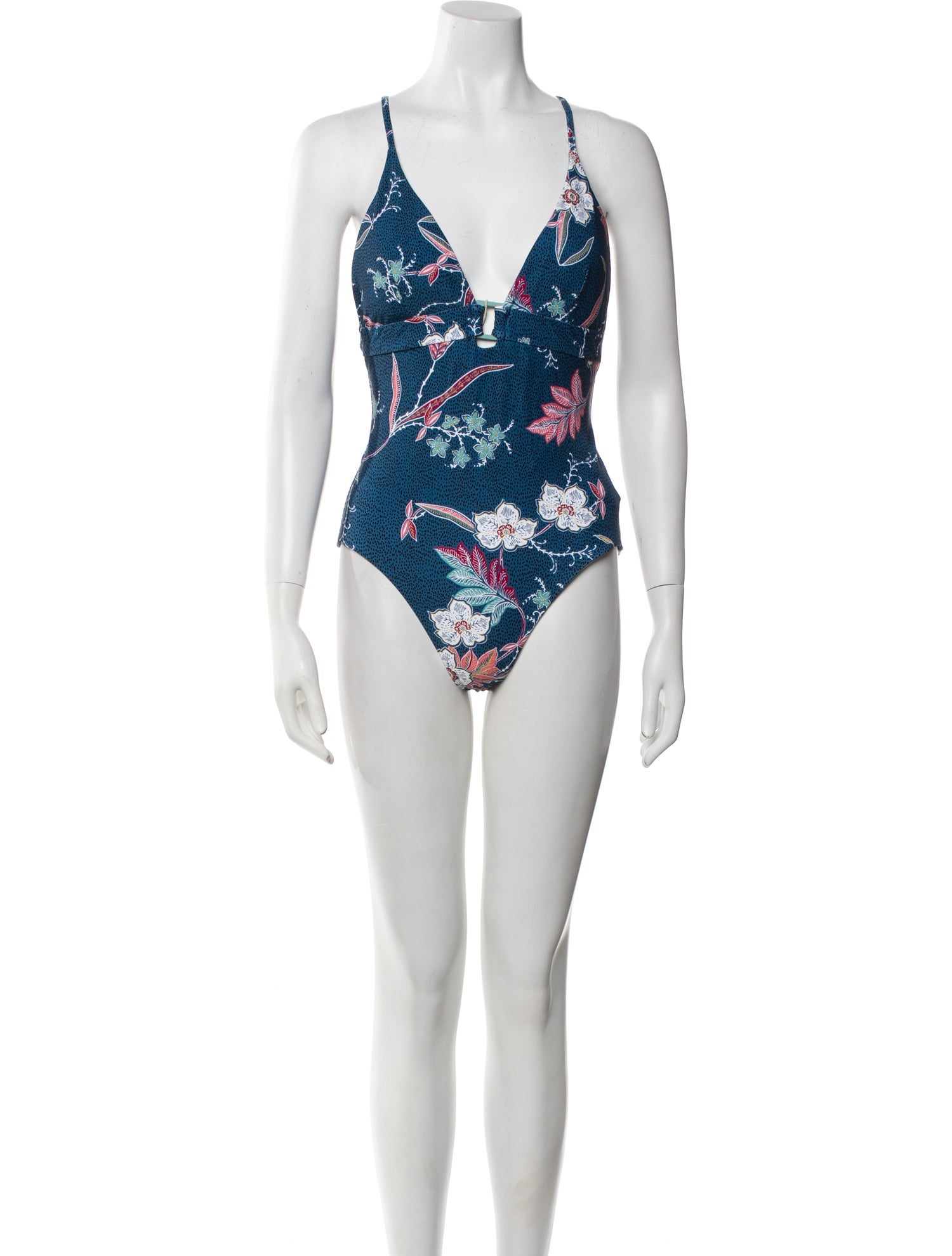 Seafolly Printed Cutout Accent One-Piece