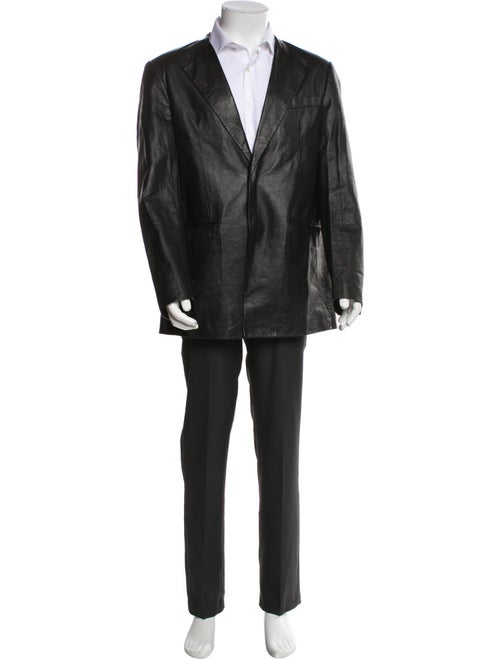 Sean Suen Leather Overcoat