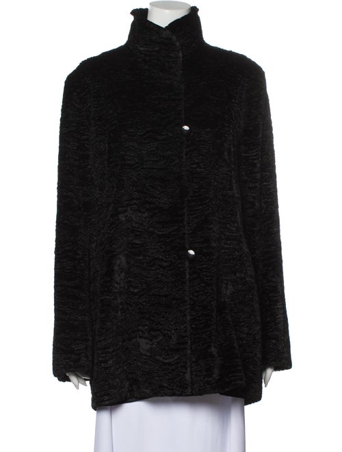 Searle Faux Fur Coat Black