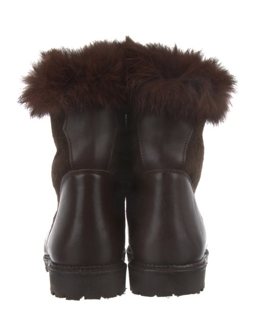 Searle Suede Fur Trim Combat Boots