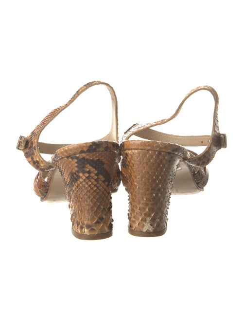 Searle Snakeskin Animal Print Slingback Sandals