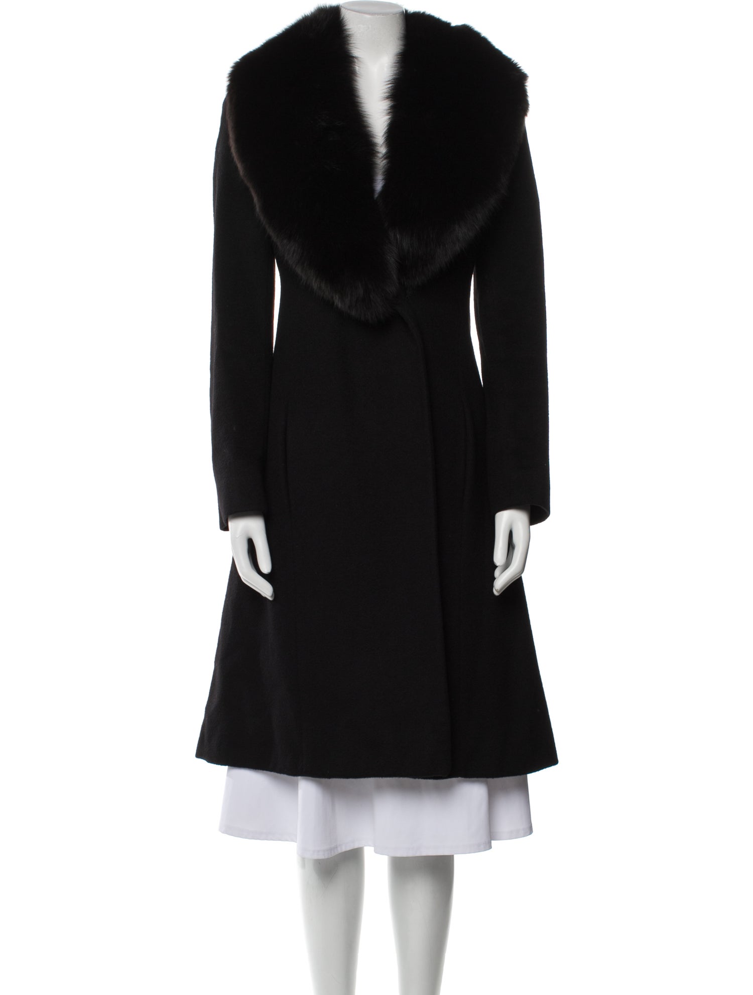 Searle Cashmere Faux Fur Coat