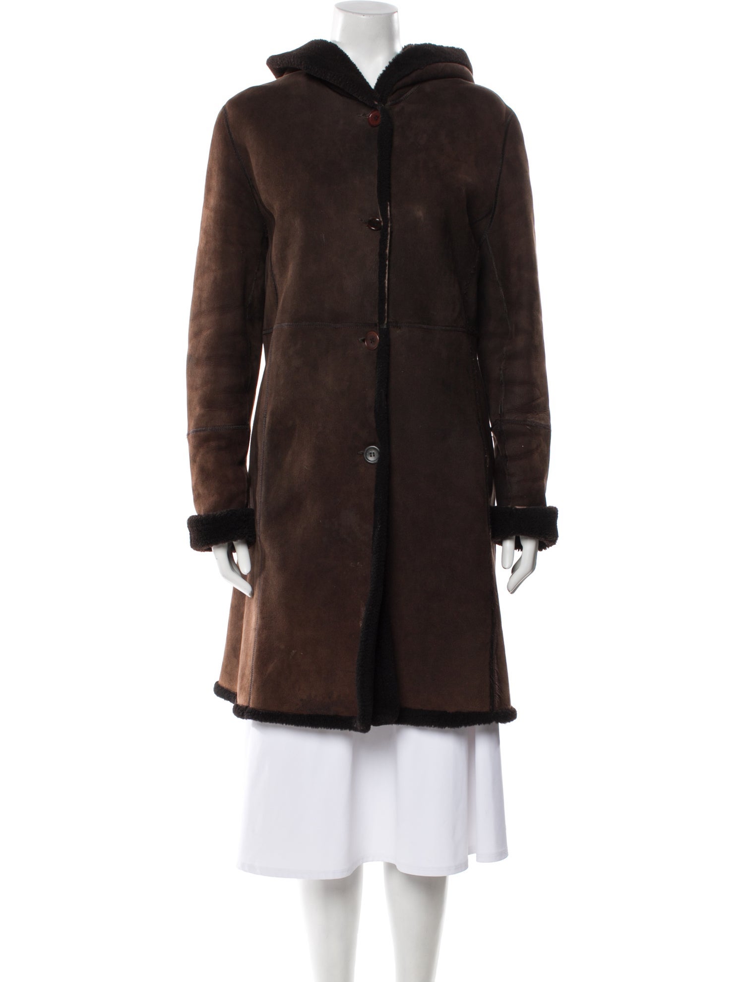 Searle Suede Faux Fur Coat