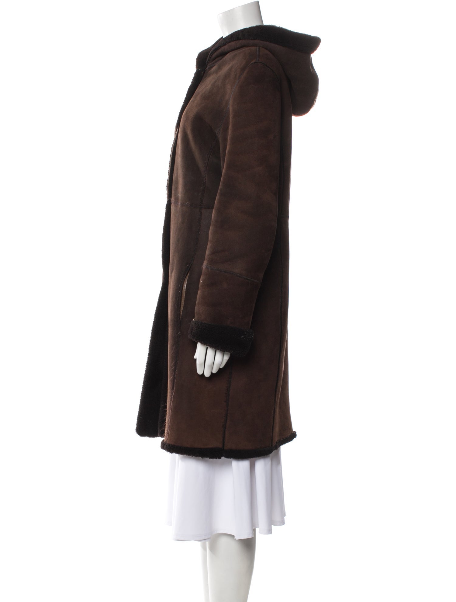 Searle Suede Faux Fur Coat